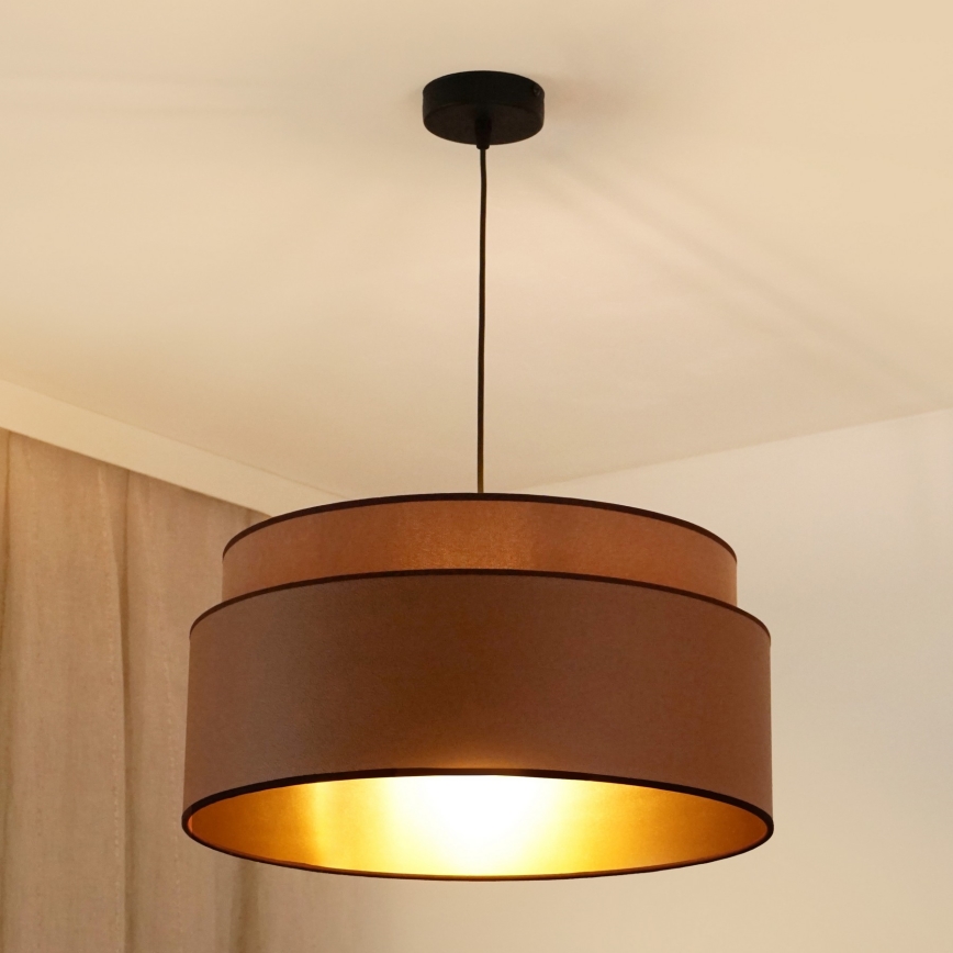 Brilagi - Luster na užetu OREGON VEGE 1xE27/15W/230V promjer 45 cm smeđa