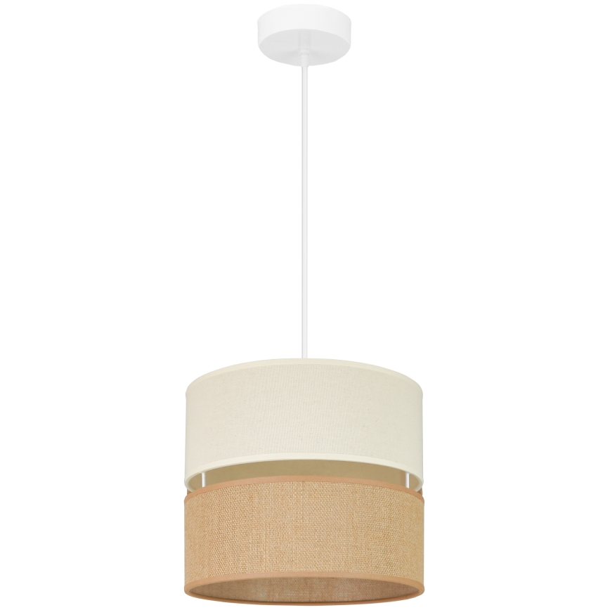 Brilagi - Luster na užetu ROYAL YUTE 1xE27/15W/230V promjer 25 cm bež/crvena