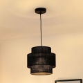 Brilagi - Luster na užetu SPACE YUTE 1xE27/15W/230V promjer 25 cm crna