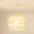 Brilagi - Luster na užetu SPACE YUTE 1xE27/15W/230V promjer 50 cm krem/bijela
