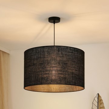 Brilagi - Luster na užetu TUBES ROLLER 1xE27/15W/230V promjer 50 cm crna