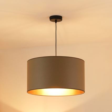 Brilagi - Luster na užetu OREGON ROLLER VEGE 1xE27/15W/230V promjer 45 cm siva