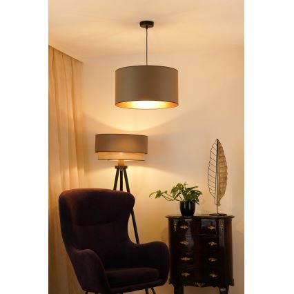 Brilagi - Luster na užetu OREGON ROLLER VEGE 1xE27/15W/230V promjer 45 cm siva