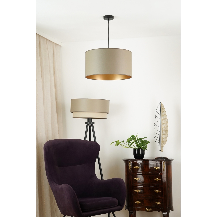 Brilagi - Luster na užetu OREGON ROLLER VEGE 1xE27/15W/230V promjer 45 cm siva