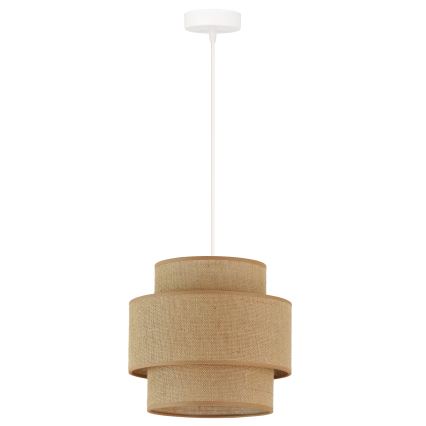 Brilagi - Luster na užetu SPACE YUTE 1xE27/15W/230V promjer 25 cm bež/bijela