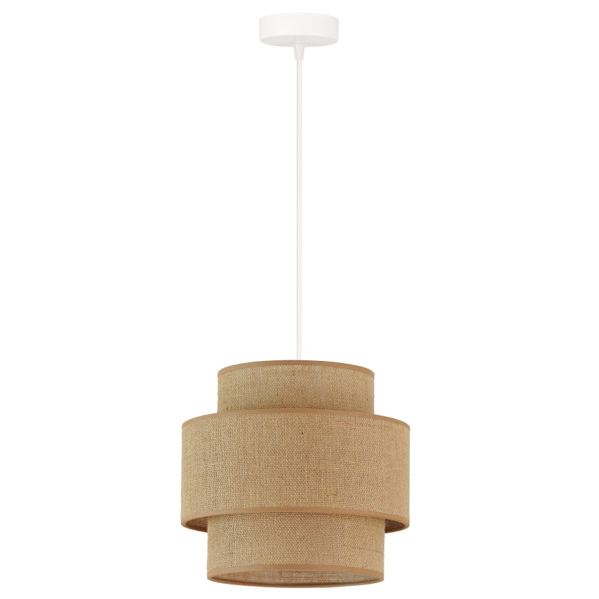 Brilagi - Luster na užetu SPACE YUTE 1xE27/15W/230V promjer 25 cm bež/bijela