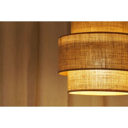 Brilagi - Luster na užetu SPACE YUTE 1xE27/15W/230V promjer 25 cm bež/bijela