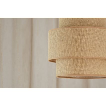 Brilagi - Luster na užetu SPACE YUTE 1xE27/15W/230V promjer 25 cm bež/bijela