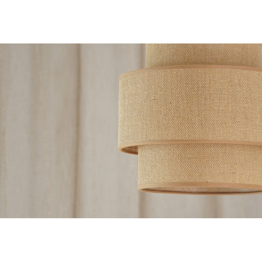 Brilagi - Luster na užetu SPACE YUTE 1xE27/15W/230V promjer 25 cm bež/bijela