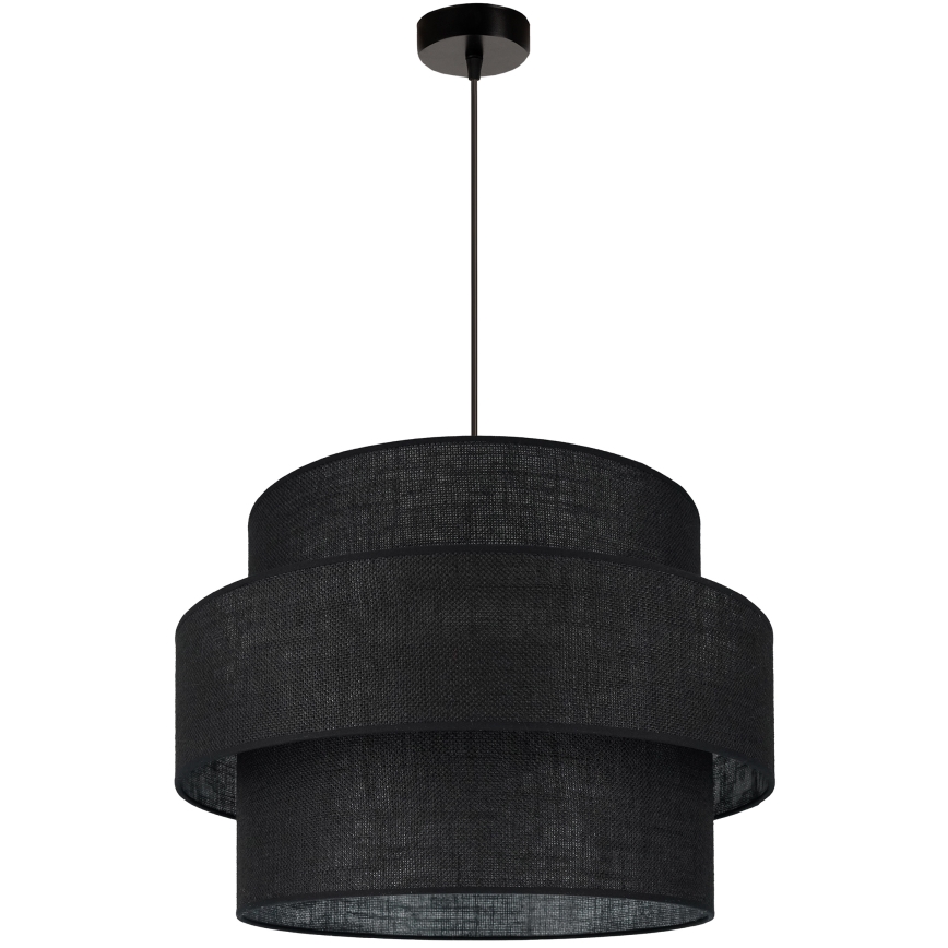 Brilagi - Luster na užetu SPACE YUTE 1xE27/15W/230V promjer 50 cm crna