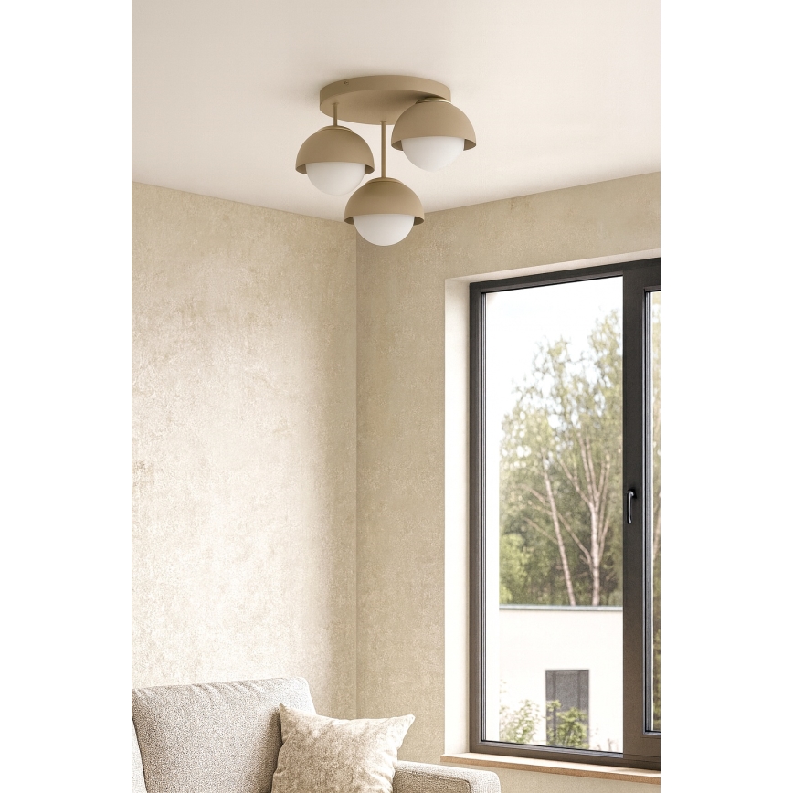 Brilagi - Luster za nadgradnu montažu 3xE27/60W/230V bež/zlatna
