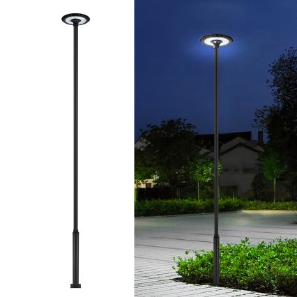 Brilagi - Metalni stup za vanjsku rasvjetu URBAN, 5 m, promjer 58 mm, crni