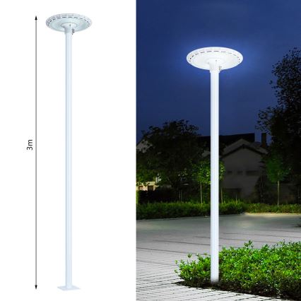 Brilagi - Metalni stup za vanjsku rasvjetu URBAN 3 m stup pr. 58 mm bijela