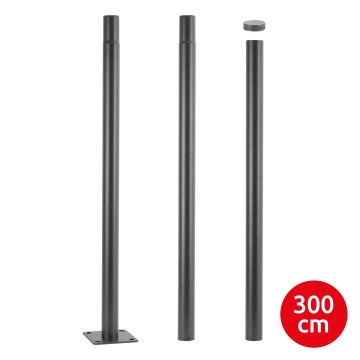 Brilagi - Metalni stup za vanjsku rasvjetu URBAN 3 m stup pr. 58 mm antracit