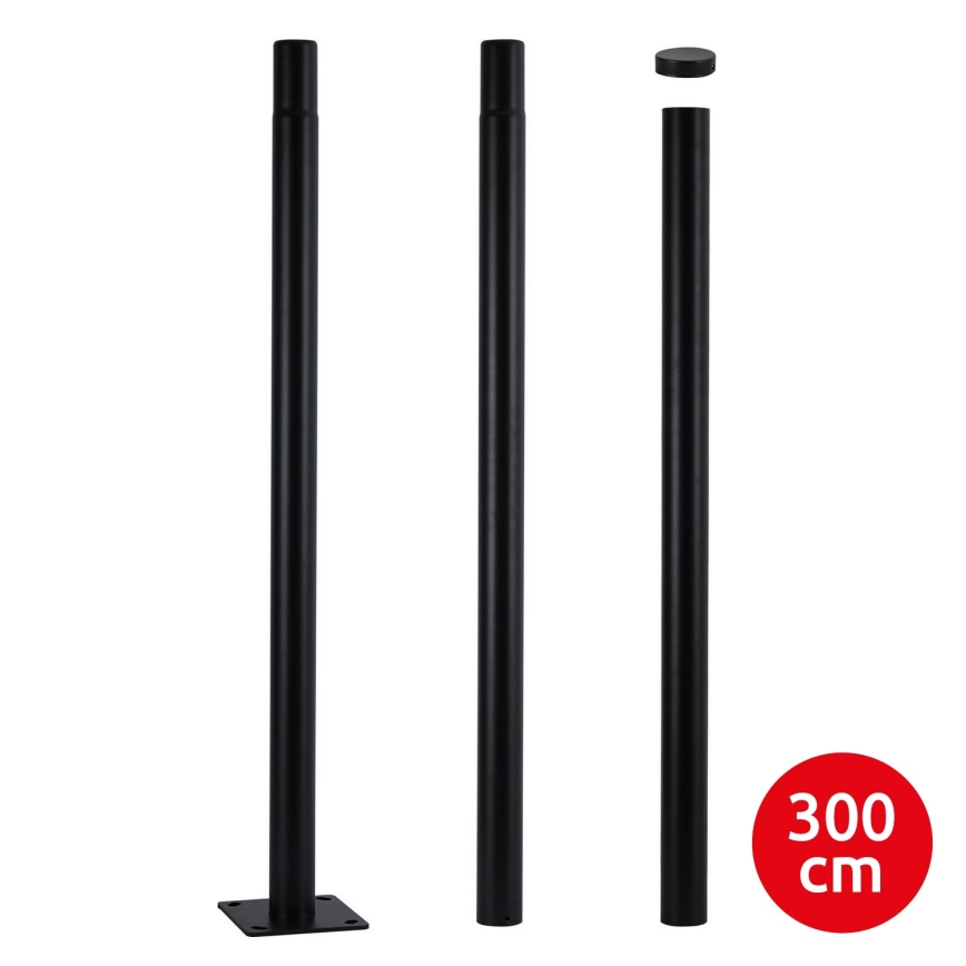 Brilagi - Metalni stup za vanjsku rasvjetu URBAN 3 m stup pr. 58 mm crna