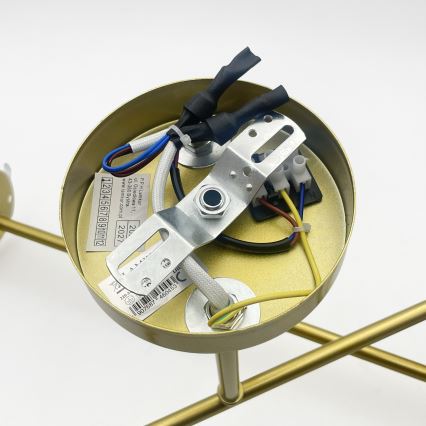 Brilagi - Nadgradna stropna svjetiljka MALIVA 4xE14/15W/230V zlatna/bijela