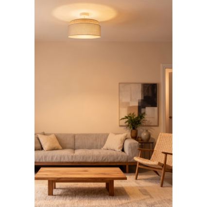 Brilagi - Nadgradna stropna svjetiljka PADOVA 1xE27/60W/230V, promjer 40 cm, bež