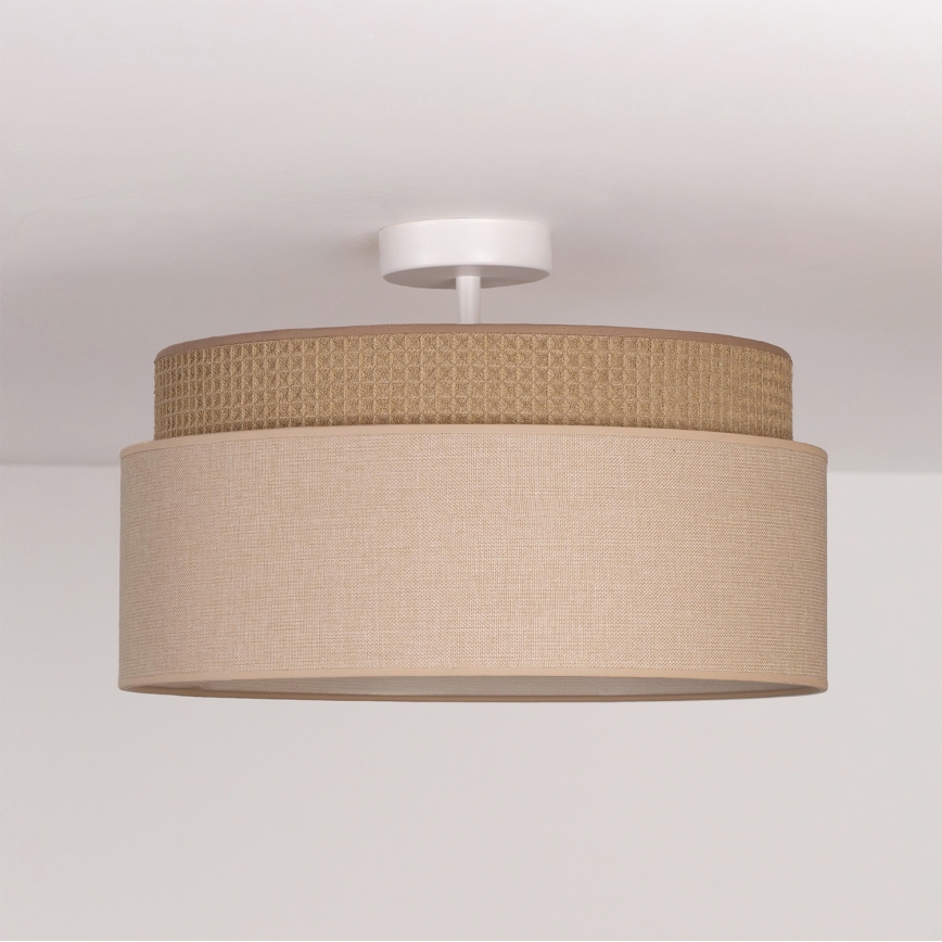 Brilagi - Nadgradna stropna svjetiljka PADOVA 1xE27/60W/230V, promjer 40 cm, bež