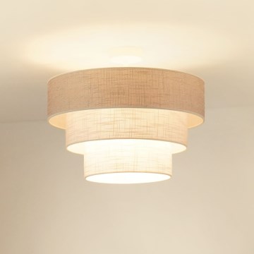 Brilagi - Nadgradni luster ALASKA LUNETA 1xE27/15W/230V pr. 45 cm siva/krem