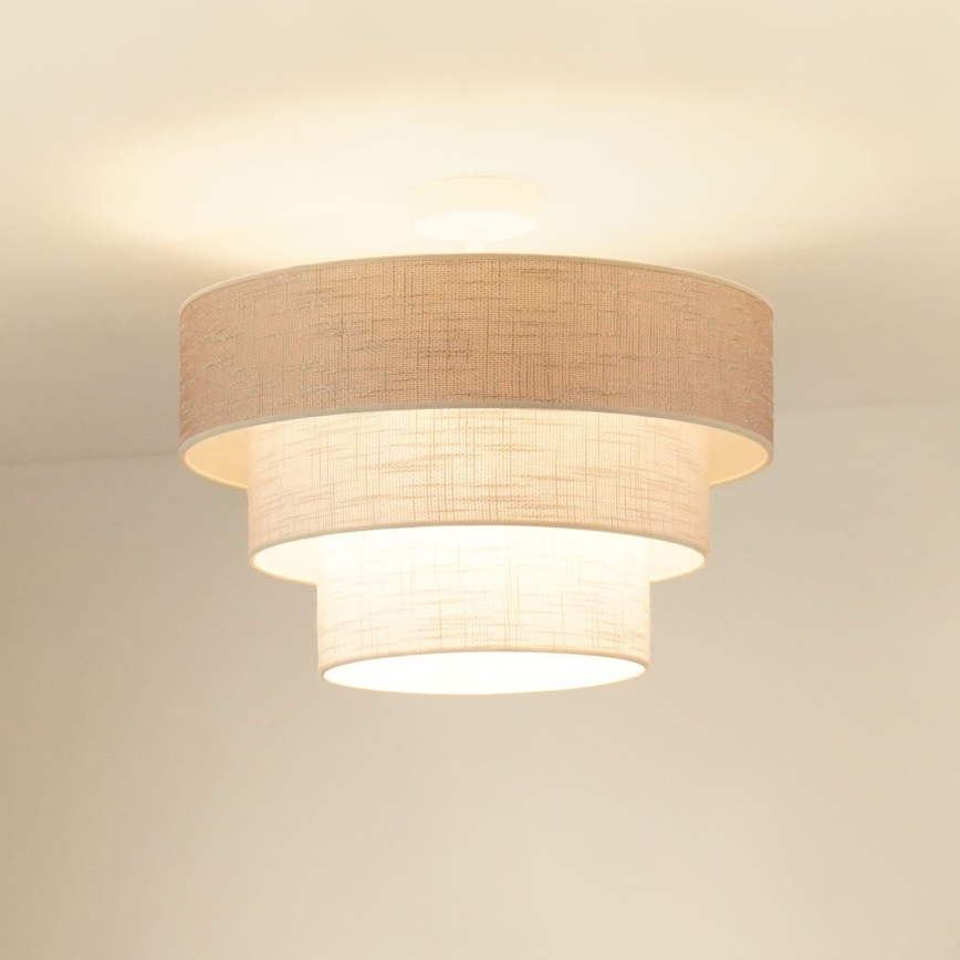 Brilagi - Nadgradni luster ALASKA LUNETA 1xE27/15W/230V pr. 45 cm siva/krem