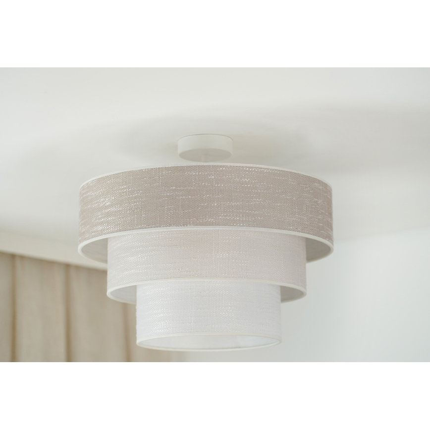 Brilagi - Nadgradni luster ALASKA LUNETA 1xE27/15W/230V pr. 45 cm siva/krem