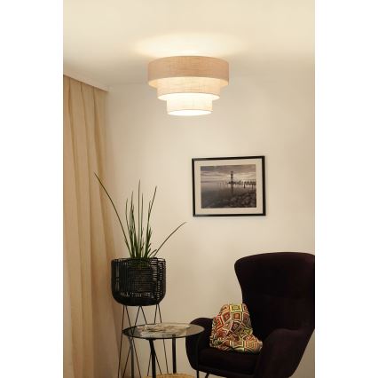 Brilagi - Nadgradni luster ALASKA LUNETA 1xE27/15W/230V pr. 45 cm siva/krem