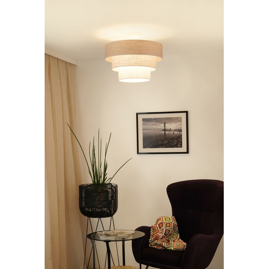 Brilagi - Nadgradni luster ALASKA LUNETA 1xE27/15W/230V pr. 45 cm siva/krem
