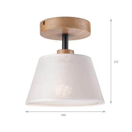 Brilagi - Nadgradni luster ANTHONY 1xE14/60W/230V hrast/bijela