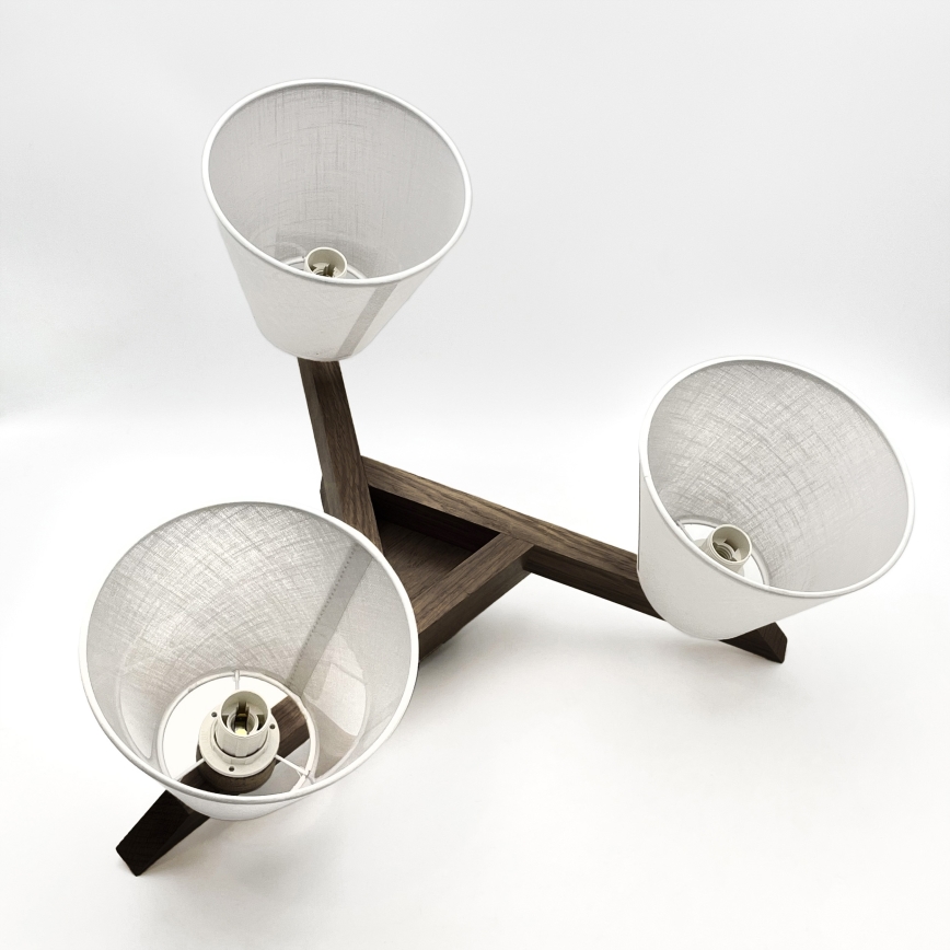 Brilagi - Nadgradni luster ANTHONY 3xE14/40W/230V hrast/bijela