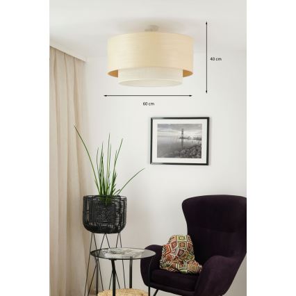 Brilagi - Nadgradni luster ARIZONA BOHO 1xE27/15W/230V pr. 60 cm bež