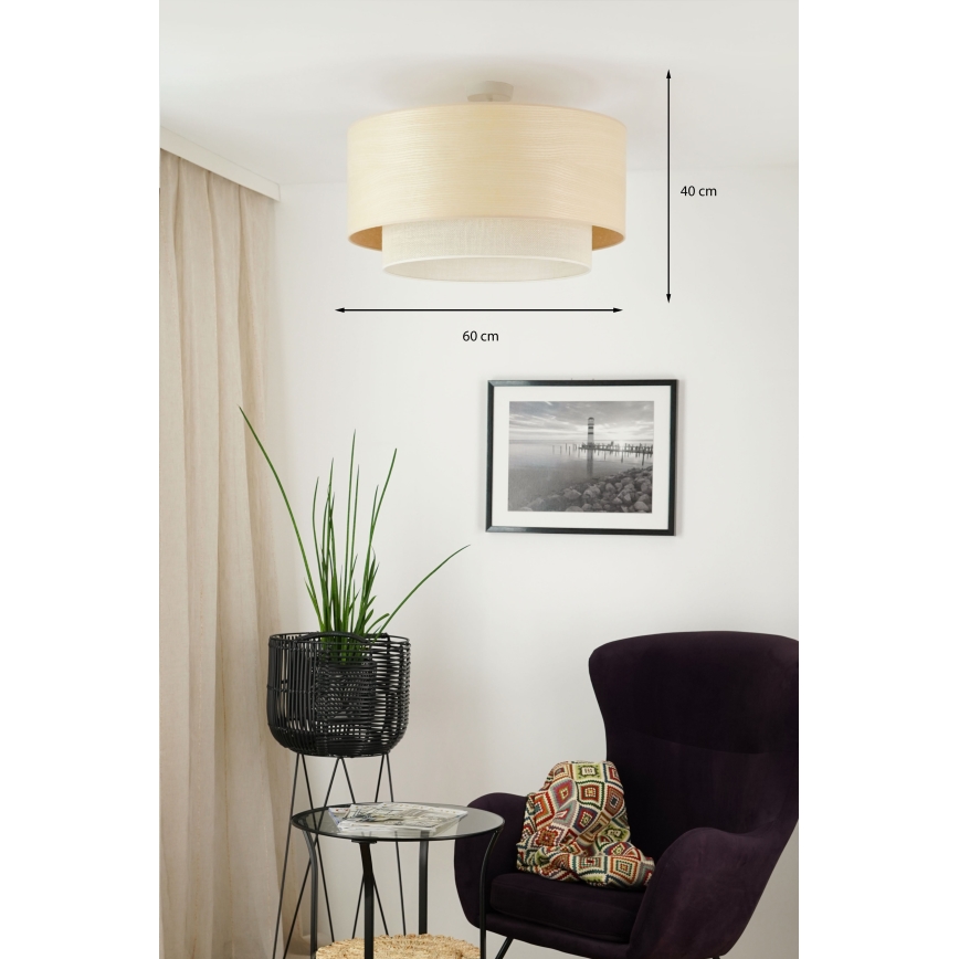 Brilagi - Nadgradni luster ARIZONA BOHO 1xE27/15W/230V pr. 60 cm bež