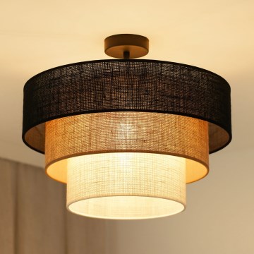 Brilagi - Nadgradni luster ASPEN LUNETA 1xE27/15W/230V pr. 45 cm crna/bež/krem