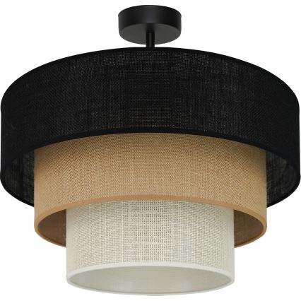 Brilagi - Nadgradni luster ASPEN LUNETA 1xE27/15W/230V pr. 45 cm crna/bež/krem