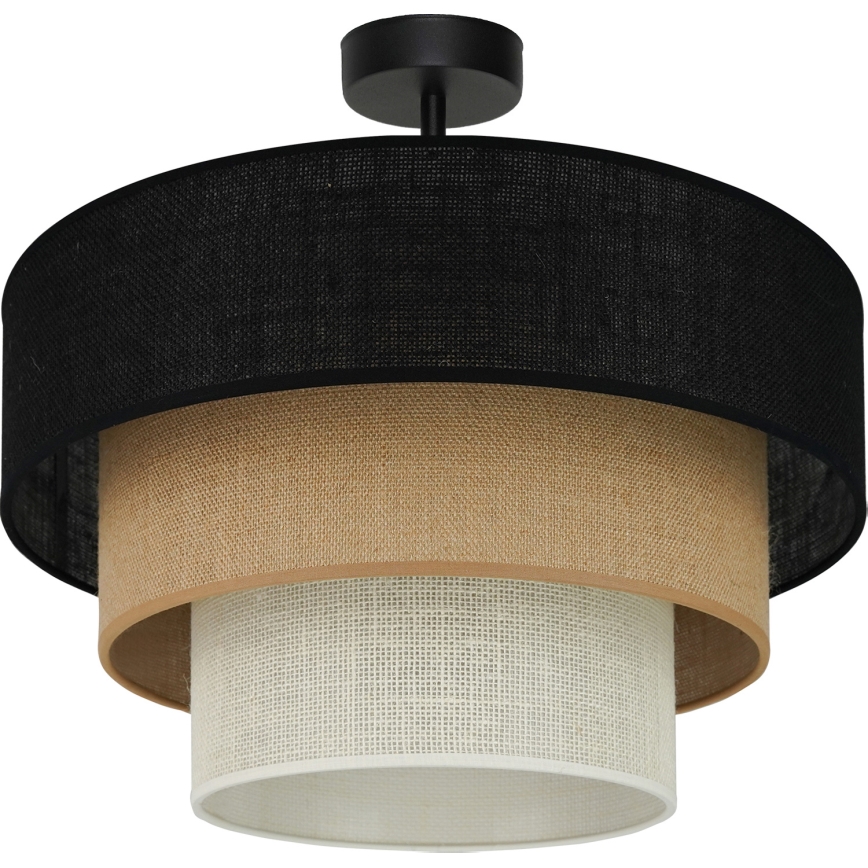 Brilagi - Nadgradni luster ASPEN LUNETA 1xE27/15W/230V pr. 45 cm crna/bež/krem