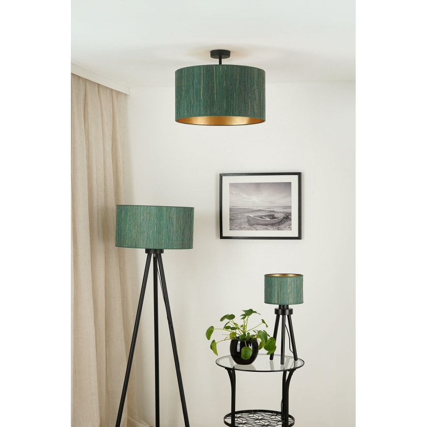 Brilagi - Nadgradni luster BOSTON ROLLER 1xE27/15W/230V pr. 45 cm slama zelena/zlatna