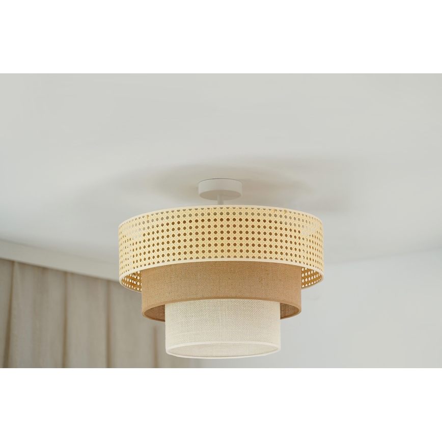 Brilagi - Nadgradni luster CEDAR LUNETA 1xE27/15W/230V pr. 45 cm bež/smeđa/krem