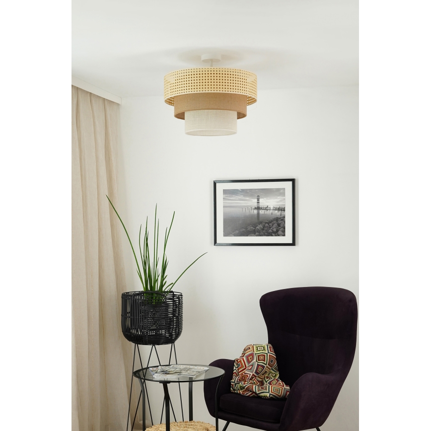 Brilagi - Nadgradni luster CEDAR LUNETA 1xE27/15W/230V pr. 45 cm bež/smeđa/krem