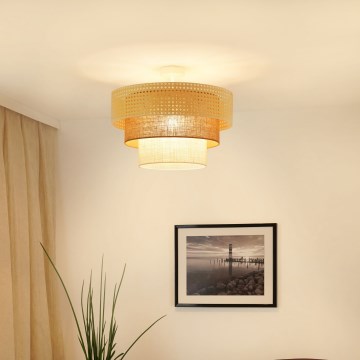 Brilagi - Nadgradni luster CEDAR LUNETA 1xE27/15W/230V pr. 45 cm bež/smeđa/krem