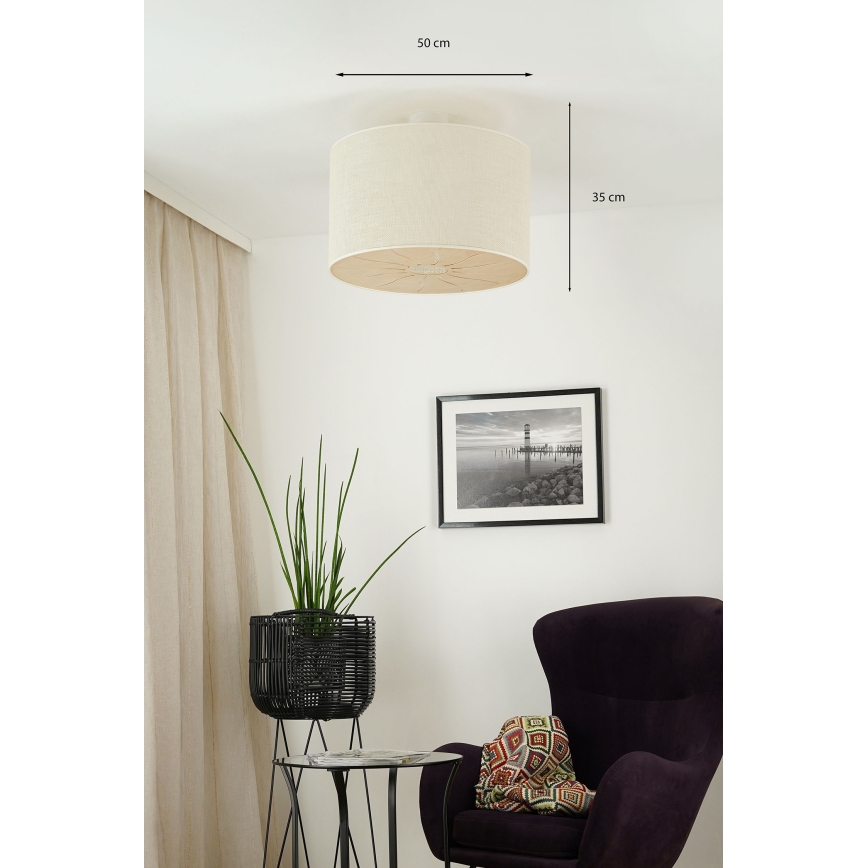 Brilagi - Nadgradni luster COUNTRY ROLLER 1xE27/15W/230V pr. 50 cm krem