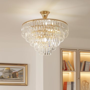 Brilagi - Nadgradni luster CRYSTAL 5xE14/40W/230V zlatna
