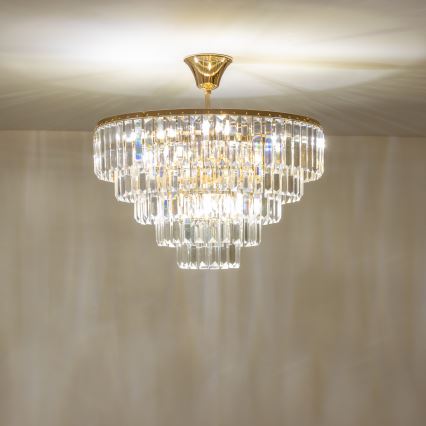 Brilagi - Nadgradni luster CRYSTAL 5xE14/40W/230V zlatna