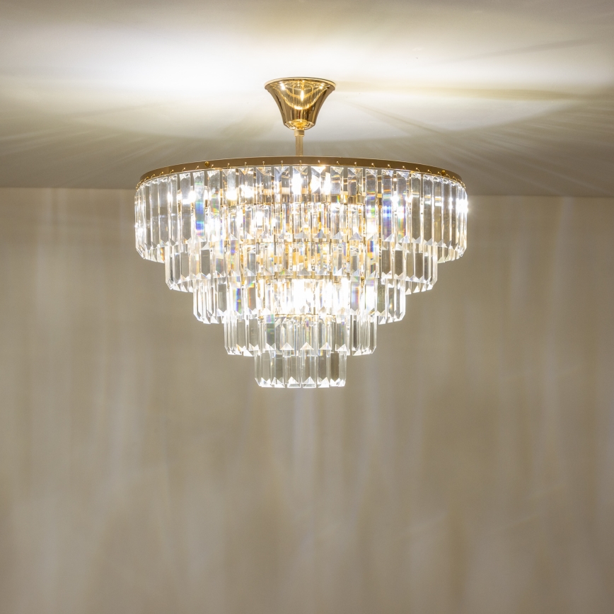 Brilagi - Nadgradni luster CRYSTAL 5xE14/40W/230V zlatna