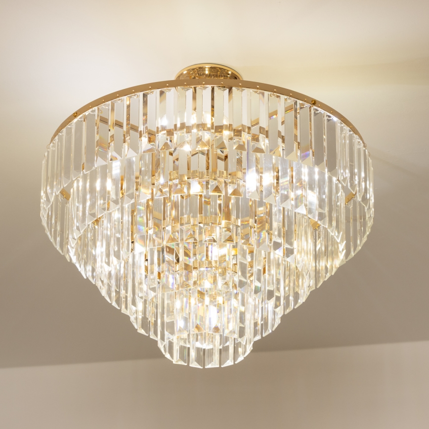 Brilagi - Nadgradni luster CRYSTAL 5xE14/40W/230V zlatna