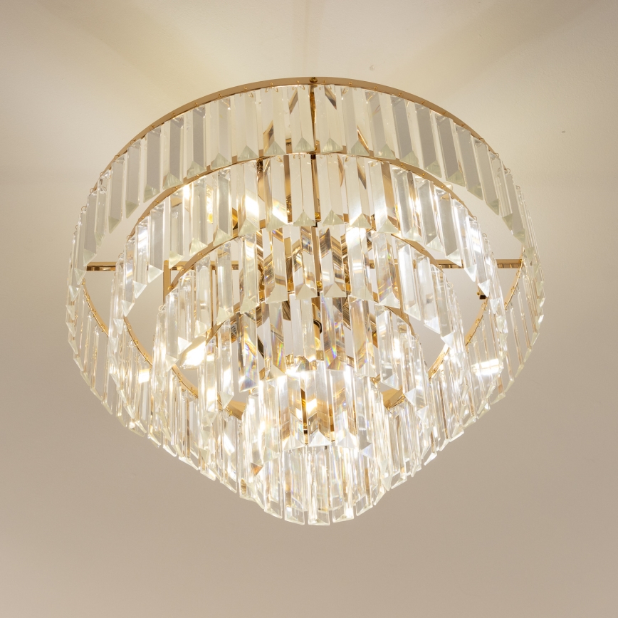 Brilagi - Nadgradni luster CRYSTAL 5xE14/40W/230V zlatna