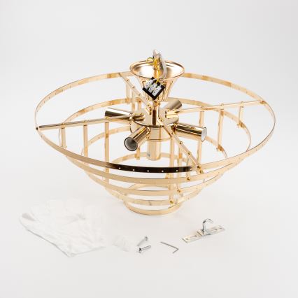 Brilagi - Nadgradni luster CRYSTAL 5xE14/40W/230V zlatna