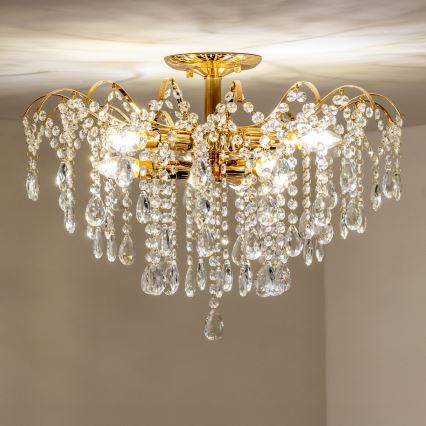 Brilagi - Nadgradni luster CRYSTAL 6xE14/60W/230V zlatna