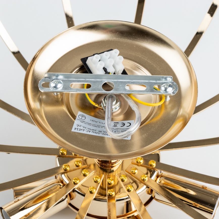 Brilagi - Nadgradni luster CRYSTAL 6xE14/60W/230V zlatna