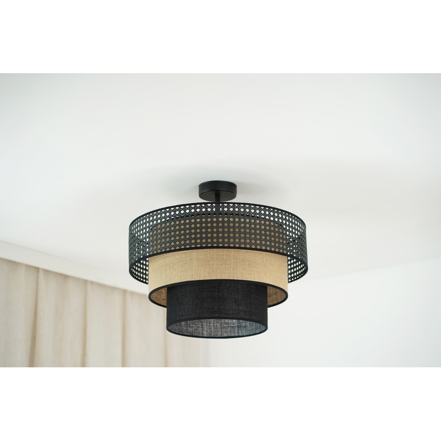 Brilagi - Nadgradni luster DAKOTA LUNETA 1xE27/15W/230V pr. 45 cm crna/bež
