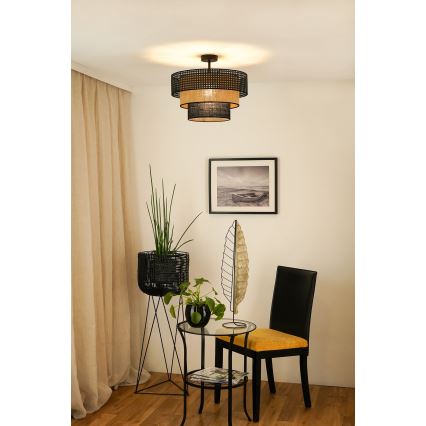 Brilagi - Nadgradni luster DAKOTA LUNETA 1xE27/15W/230V pr. 45 cm crna/bež
