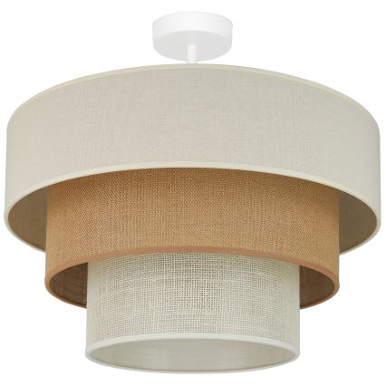 Brilagi - Nadgradni luster DENVER LUNETA 1xE27/15W/230V pr. 45 cm bež/smeđa/krem